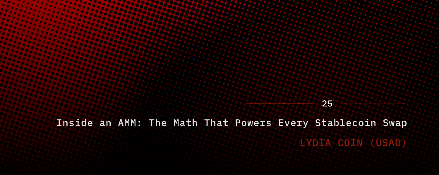 Inside an AMM: The Simple Math That Powers Every Stablecoin Swap