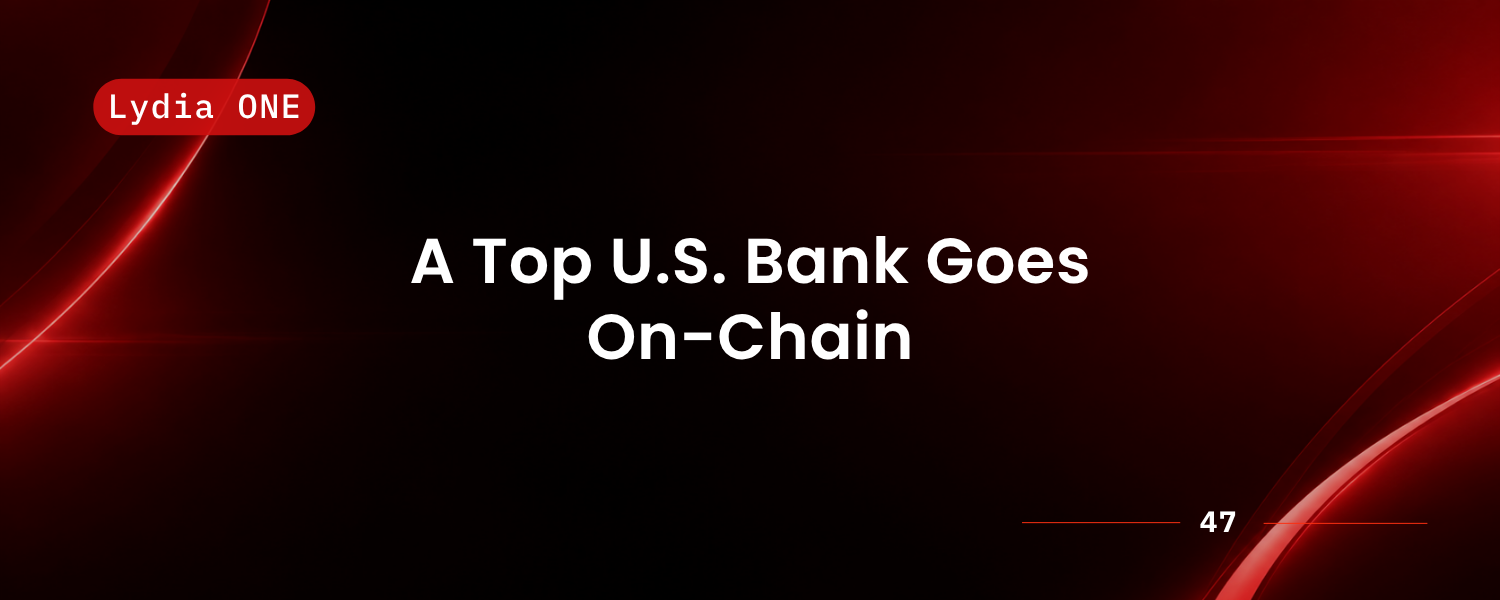 A Top-Six U.S. Bank Just Moved Real Money Over a Public Blockchain. The Announcements Phase Is Over.